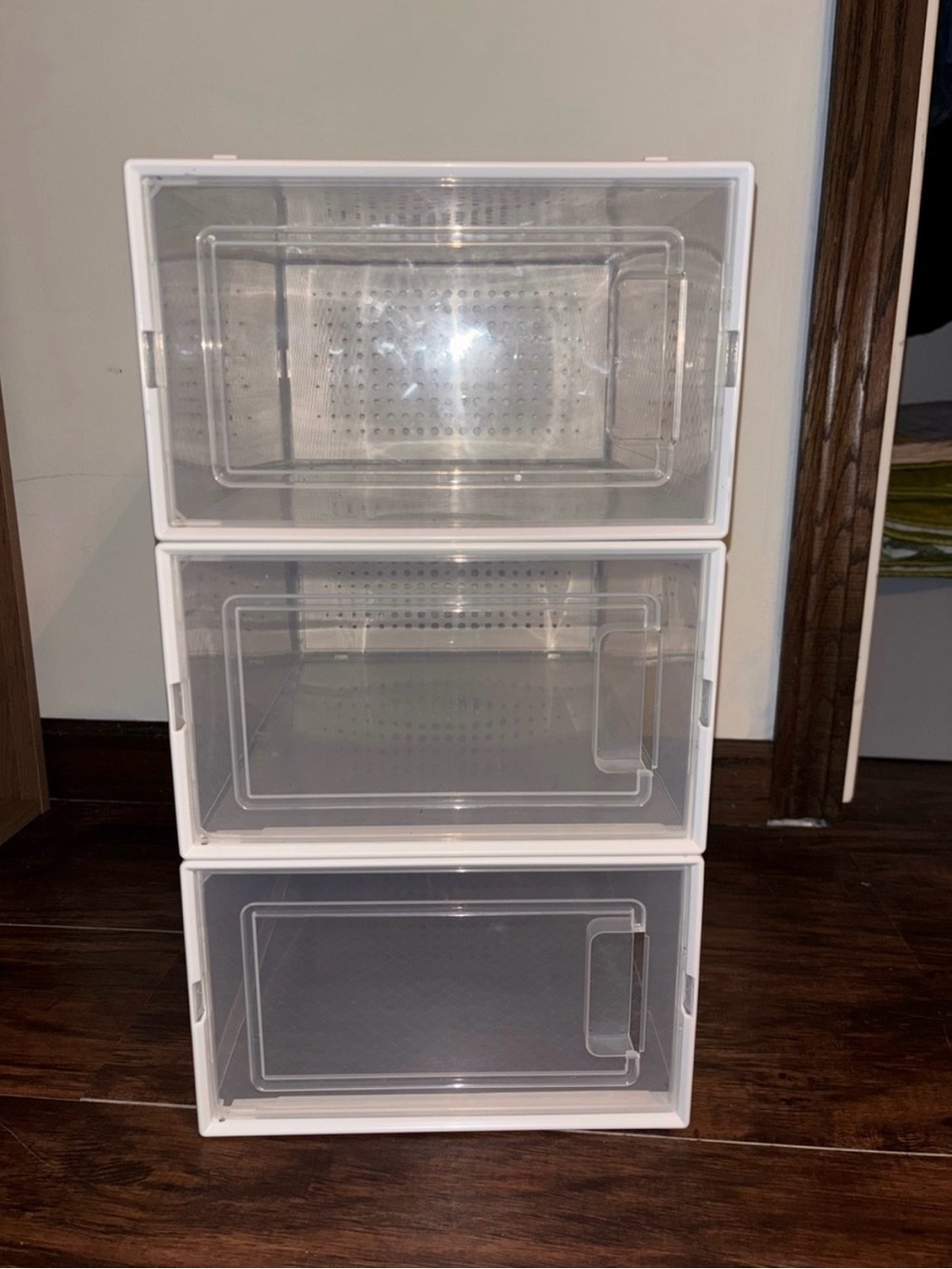 6 Piece Shoe Box Storage Containers
